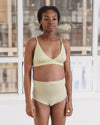 BASERANGE Bamboo Fiber and Cotton Wire-Free Wide-Brimmed Bra Collection Soft Underwear France BAS-BRTR-BL-AU25-PIER GREEN